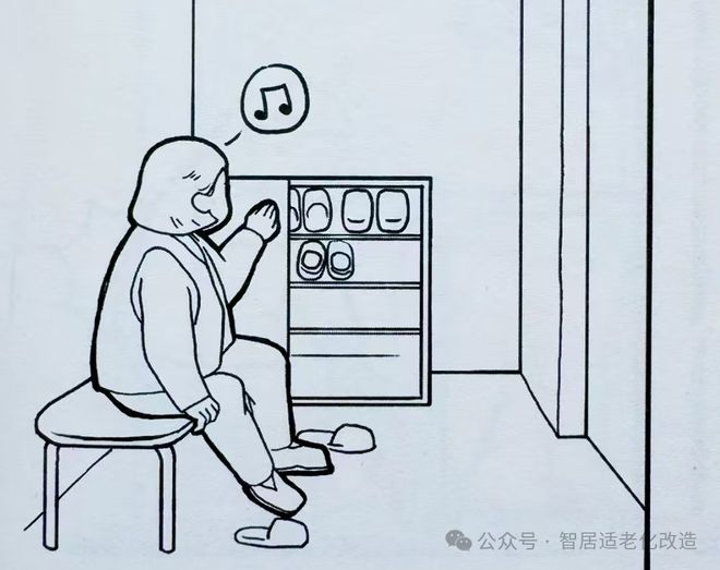 老人居家更安心！门厅适老化改造这几点一定要做好(图1)